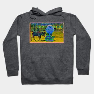 Hook and Slice Moose Hoodie